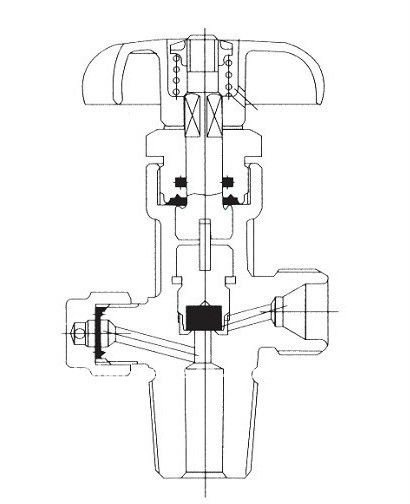 Valve de cylindre d'oxygène O2 en laiton de type clapet QF-2