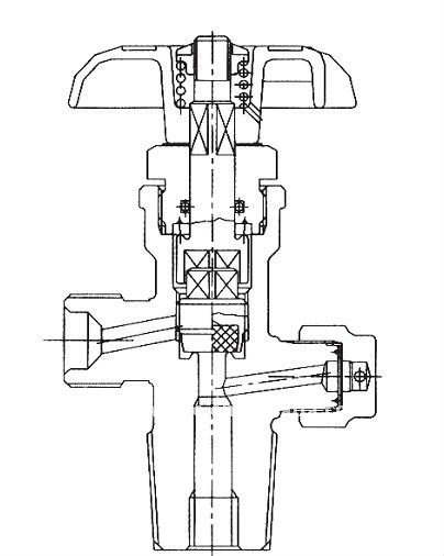 Type d'accouplement d'arbre QF-2A, vanne cylindrique en laiton pour dioxyde de carbone CO2 