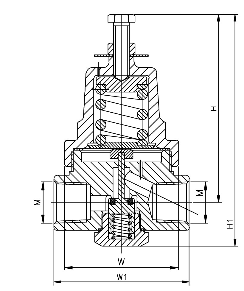 Régulateur de bâtiment de pression cryogénique à basse température en laiton DYS-06F