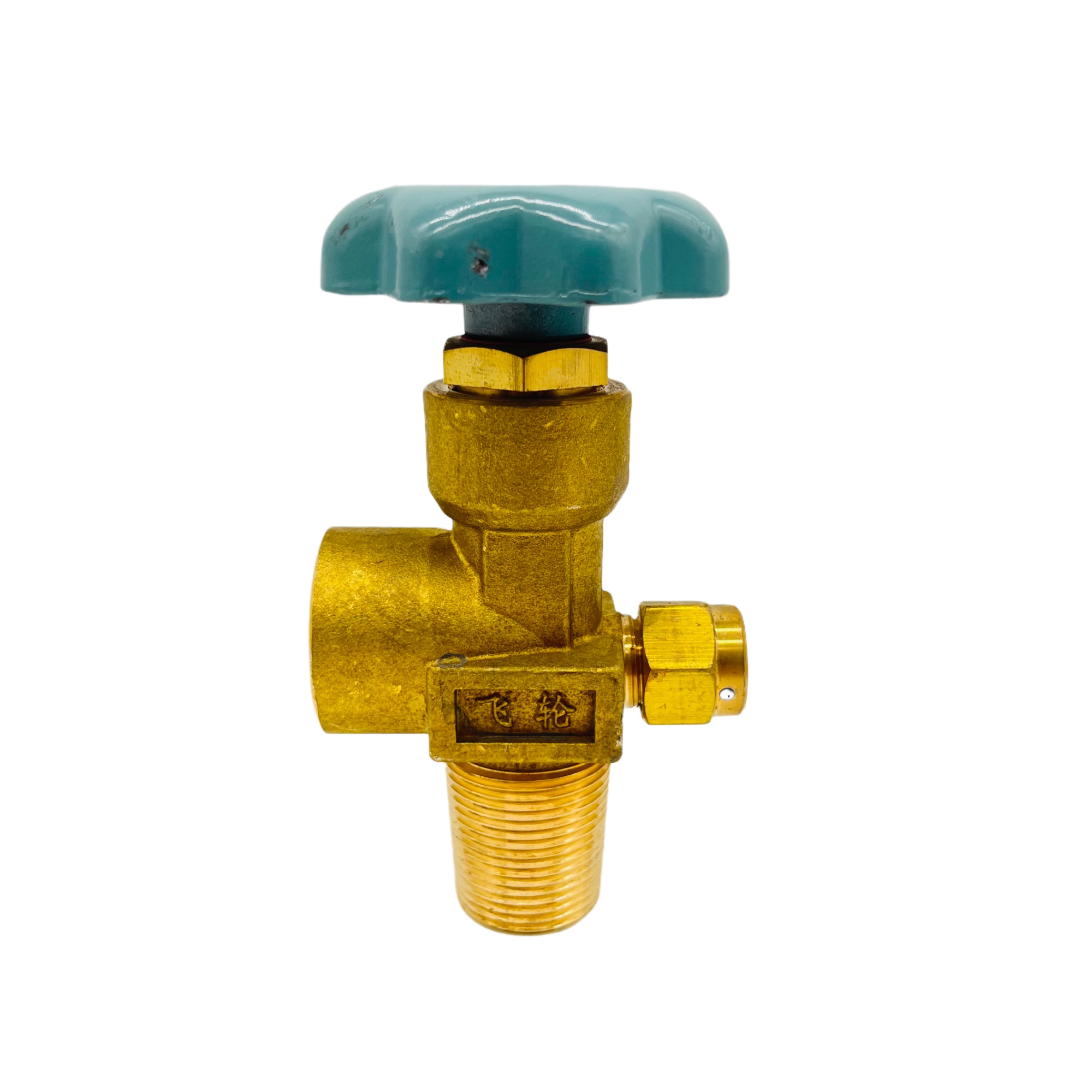 Valve de cylindre d'hélium en laiton de type clapet CGA580