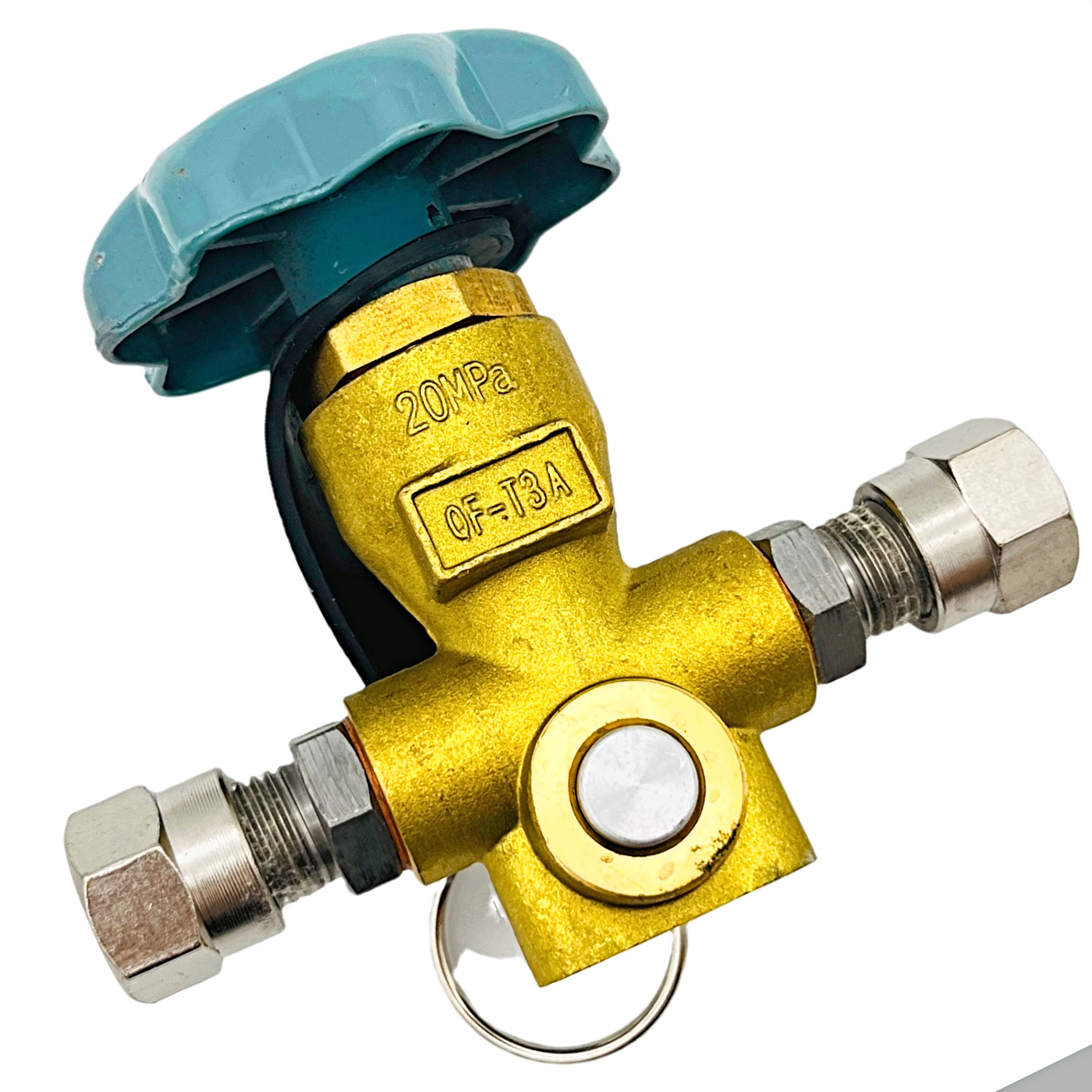 Valve de remplissage en laiton de véhicule de cylindre de GNC de gaz naturel de QF-T3A